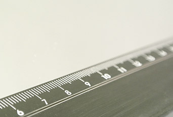 close-up of a ruler with inches diplayed